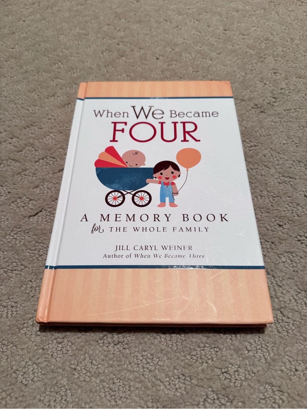 When We Became Four - A Memory Book (Peach, White, Blue)